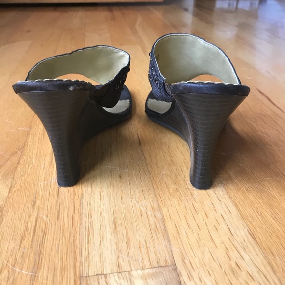 Metro 7 Jeweled brown wedges - Picture 4 of 8